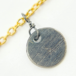 Load image into Gallery viewer, Sterling Silver Disc Dangle Wire Chain
