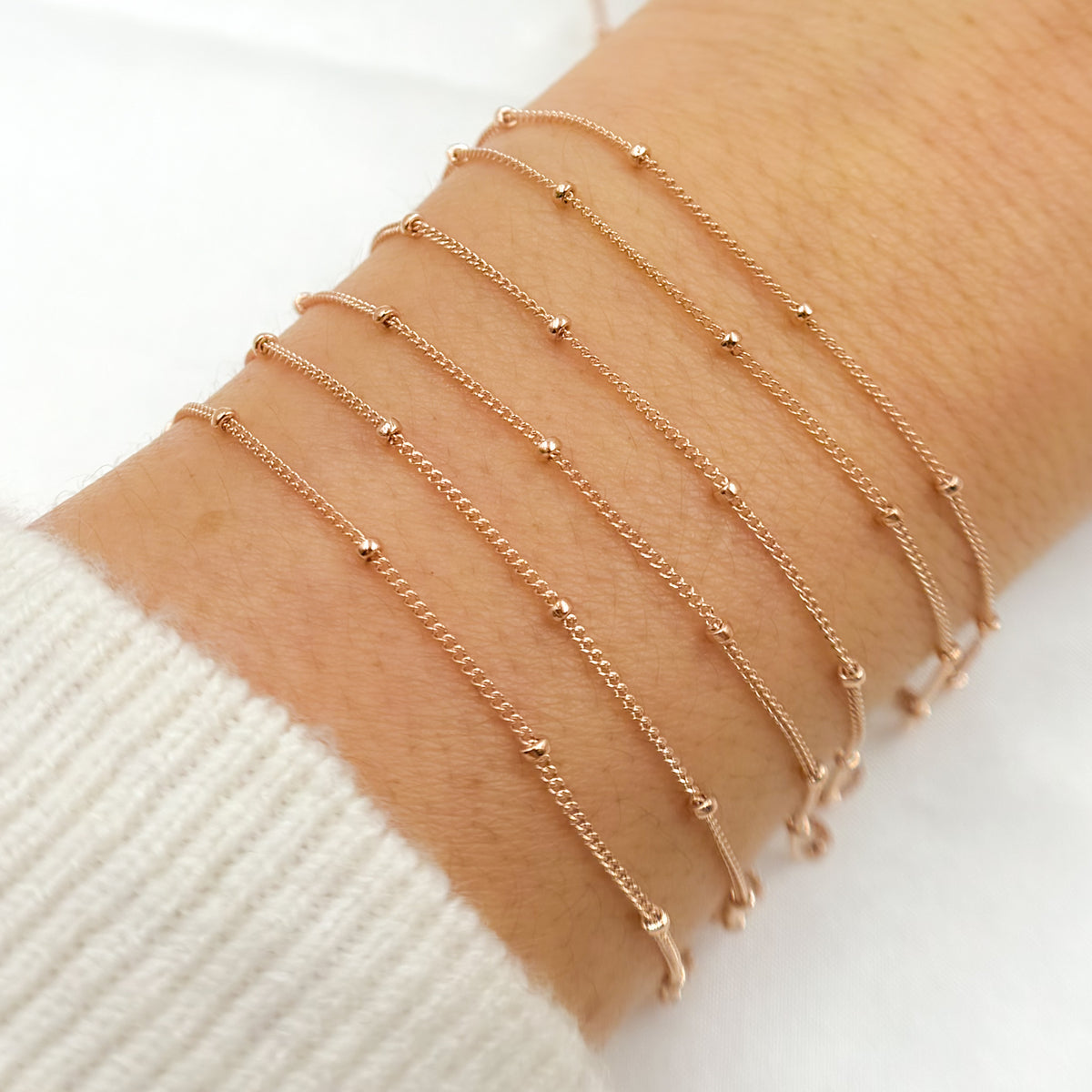 Rose Gold Filled Satellite Chain