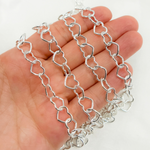 Load image into Gallery viewer, 1408SS. Sterling Silver Smooth Heart Chain
