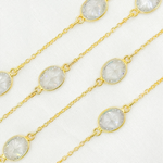 Load image into Gallery viewer, Cubic Zirconia Oval Shape Connected Chain