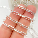 Load image into Gallery viewer, Sterling Silver Diamond Cut Paperclip Chain