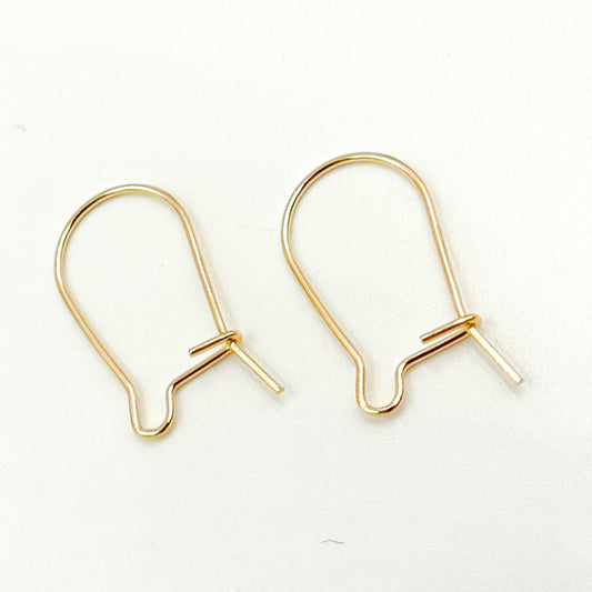 Gold Filled Kidney Ear Wire