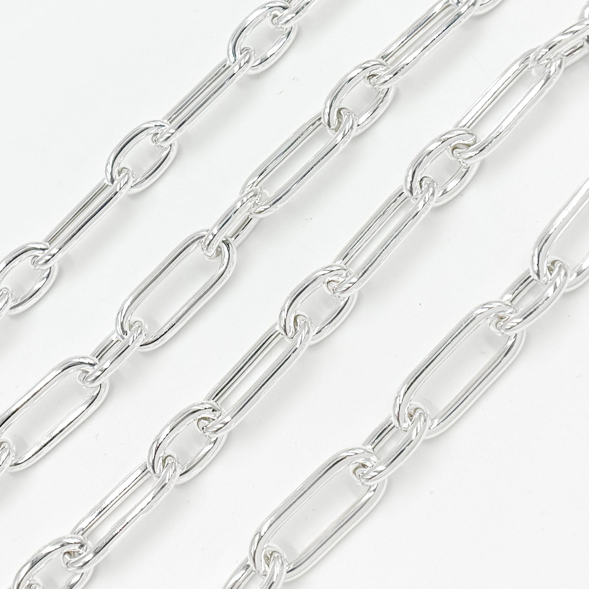 Sterling Silver Smooth Long & Short Links Chain
