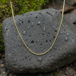 Load image into Gallery viewer, 150CP. 14k Solid Yellow Gold Bead Chain