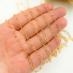 Load image into Gallery viewer, 2104FGF. 14k Gold Filled Flat Paperclip Chain
