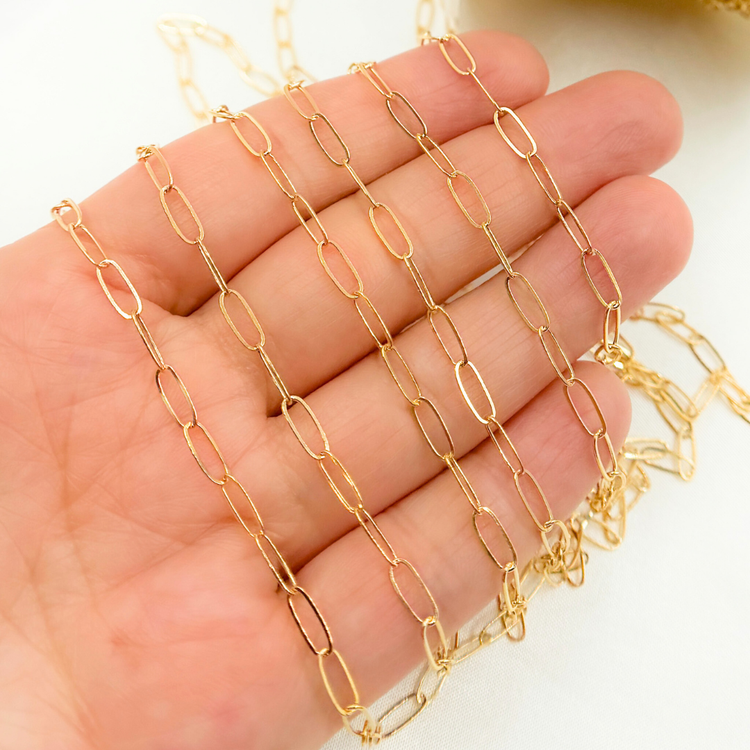 2104FGF. 14k Gold Filled Flat Paperclip Chain