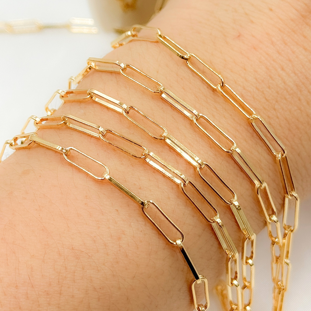 1241GF. 14K Gold Filled Paperclip Chain