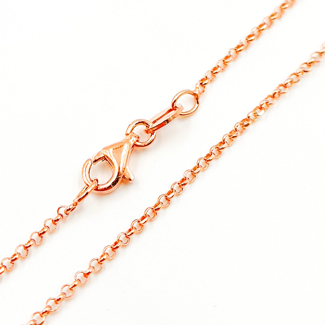 Rose Gold Plated Rolo Necklace
