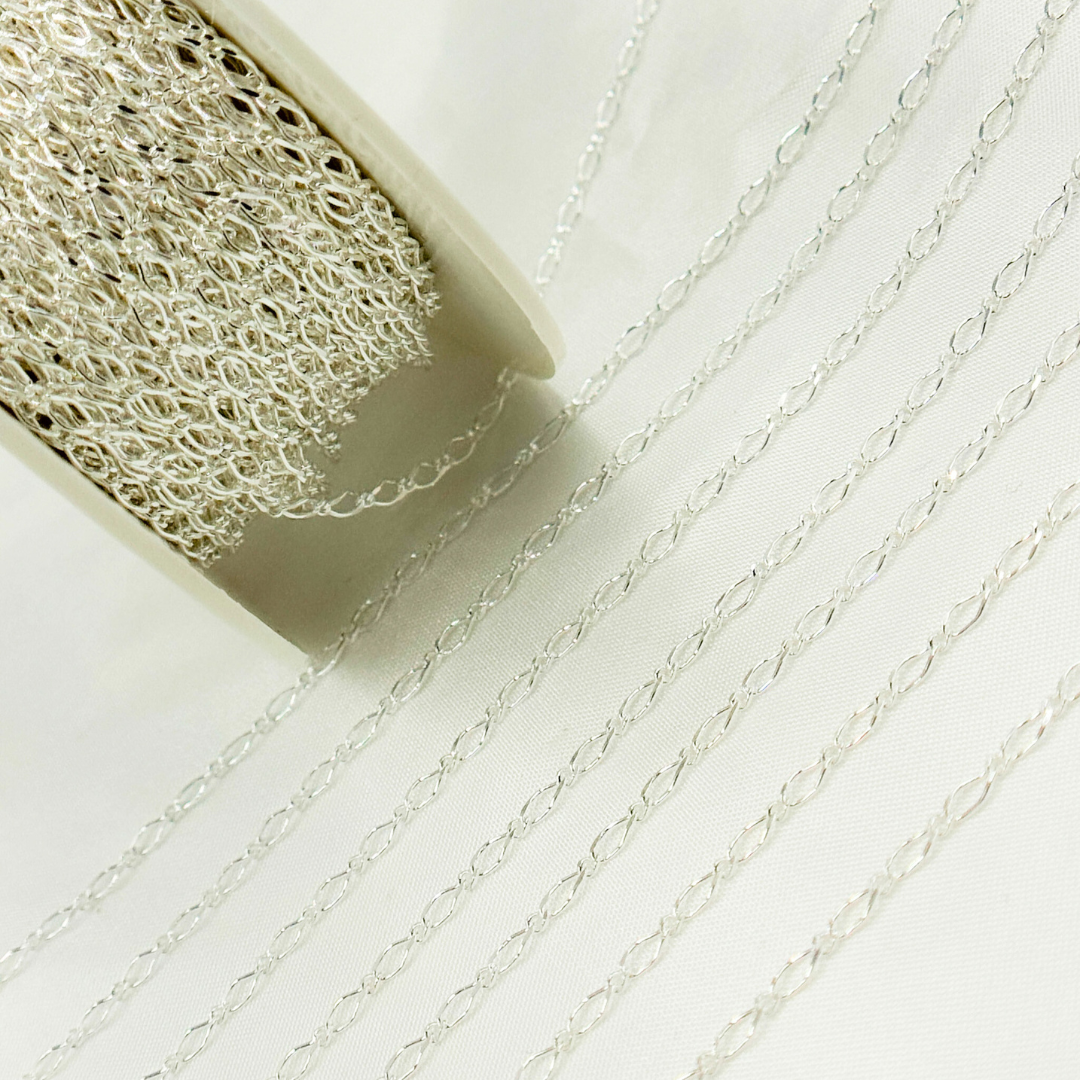 Sterling Silver Long and Short Link Chain
