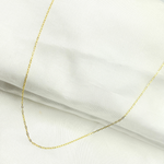 Load image into Gallery viewer, 14k Solid Yellow Gold Smooth Cable Link Chain. 025FLCL2
