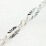 Load image into Gallery viewer, Sterling Silver Diamond Cut Marina Link Chain
