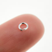  White Sterling Silver Open Jump Ring