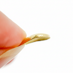 Load image into Gallery viewer, TD6GP. Gold Plated Sterling Silver Curved Tear Drop