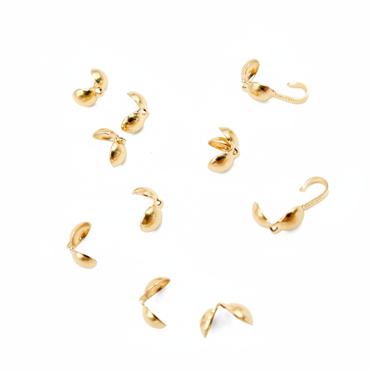 4001180. Gold Filled Clamshell Bead Tip