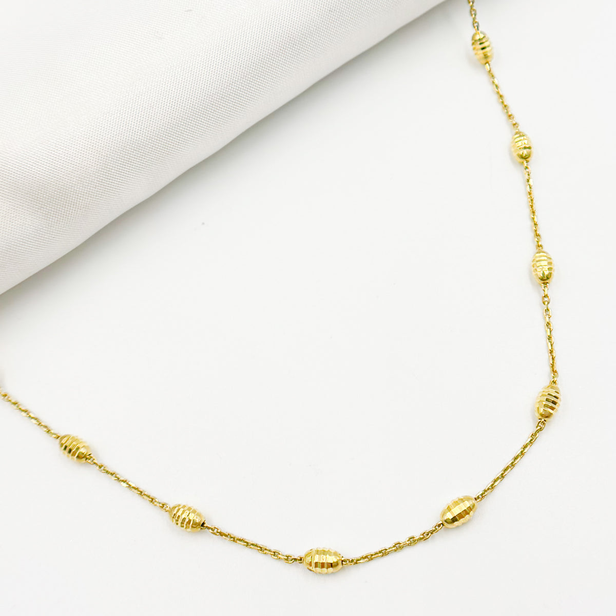 Gold Plated Sterling Silver Satellite Necklace