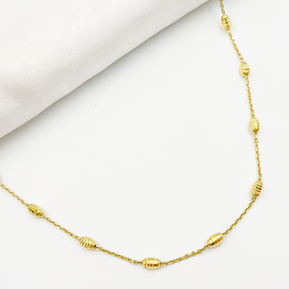 Gold Plated Sterling Silver Satellite Necklace