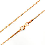 Load image into Gallery viewer, MAR30RGP. Sterling Silver Rose Gold Plated Popcorn Necklace

