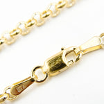 Load image into Gallery viewer, 000HVR0344000. 14K Solid Yellow Gold Round Rolo Hollow Chain Necklace