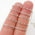 Load image into Gallery viewer, 1813FSS. Sterling Silver Flat Cable Chain
