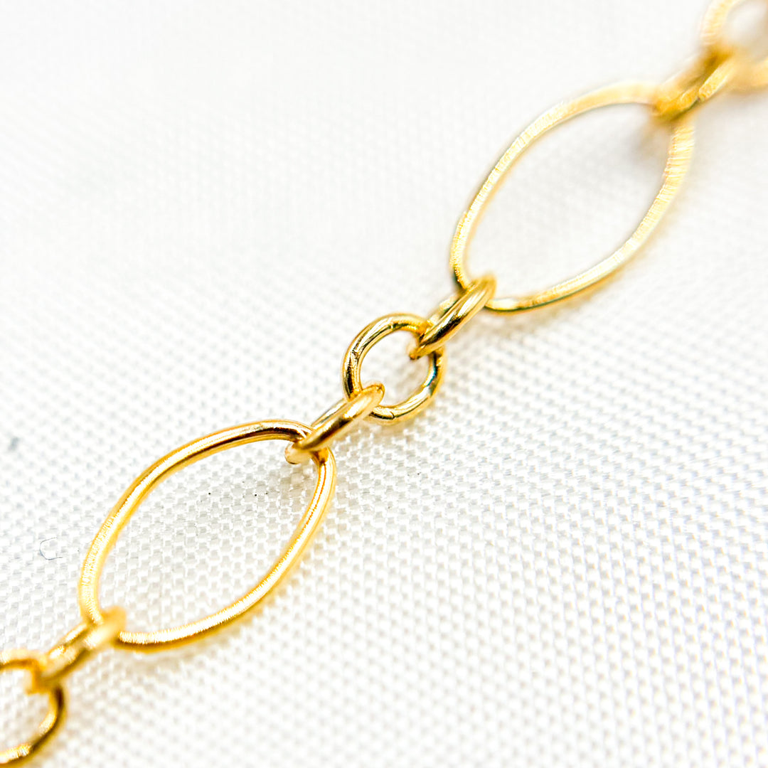 738GF. 14K Gold Filled Long & Short Oval Link Chain