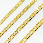 Load image into Gallery viewer, Gold Plated 925 Sterling Silver Flat Marina Chain. Y65GP
