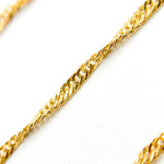 Load image into Gallery viewer, V316GF. 14K Gold Filled Twisted Singapore Unfinished Chain