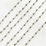 Load image into Gallery viewer, Pyrite 925 Sterling Silver Wire Chain. PYR71
