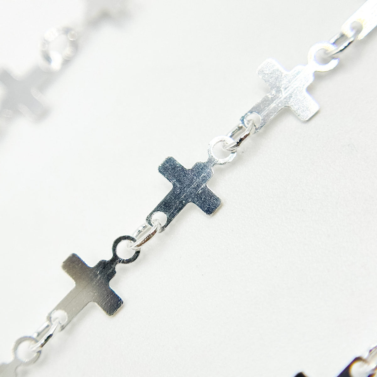 V310SS. Sterling Silver Fancy Cross-Link Chain