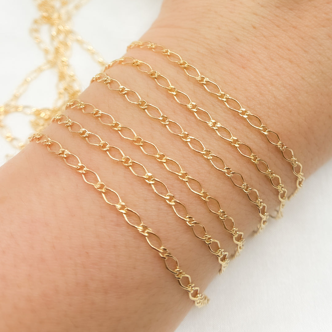 14k Gold-Filled Long and Short Links. V243GF