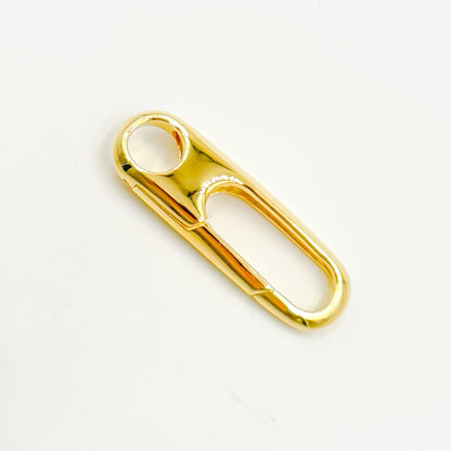 Gold Plated Sterling Silver Oval Clasp
