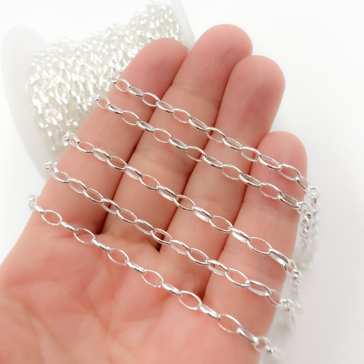 Sterling Silver Oval Link Chain