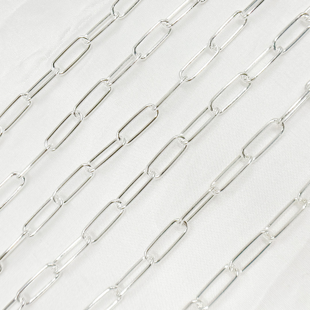 Sterling Silver Smooth Paperclip Link Chain