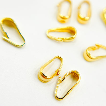 Gold Plated Sterling Silver Locket Bails