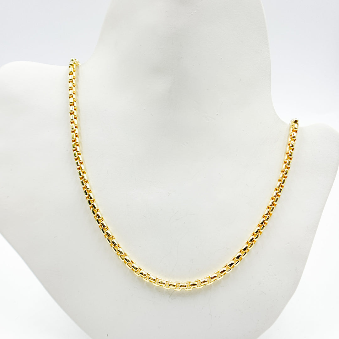 200HIV0934000. 14k Solid Yellow Gold Venezian Box Link Chain