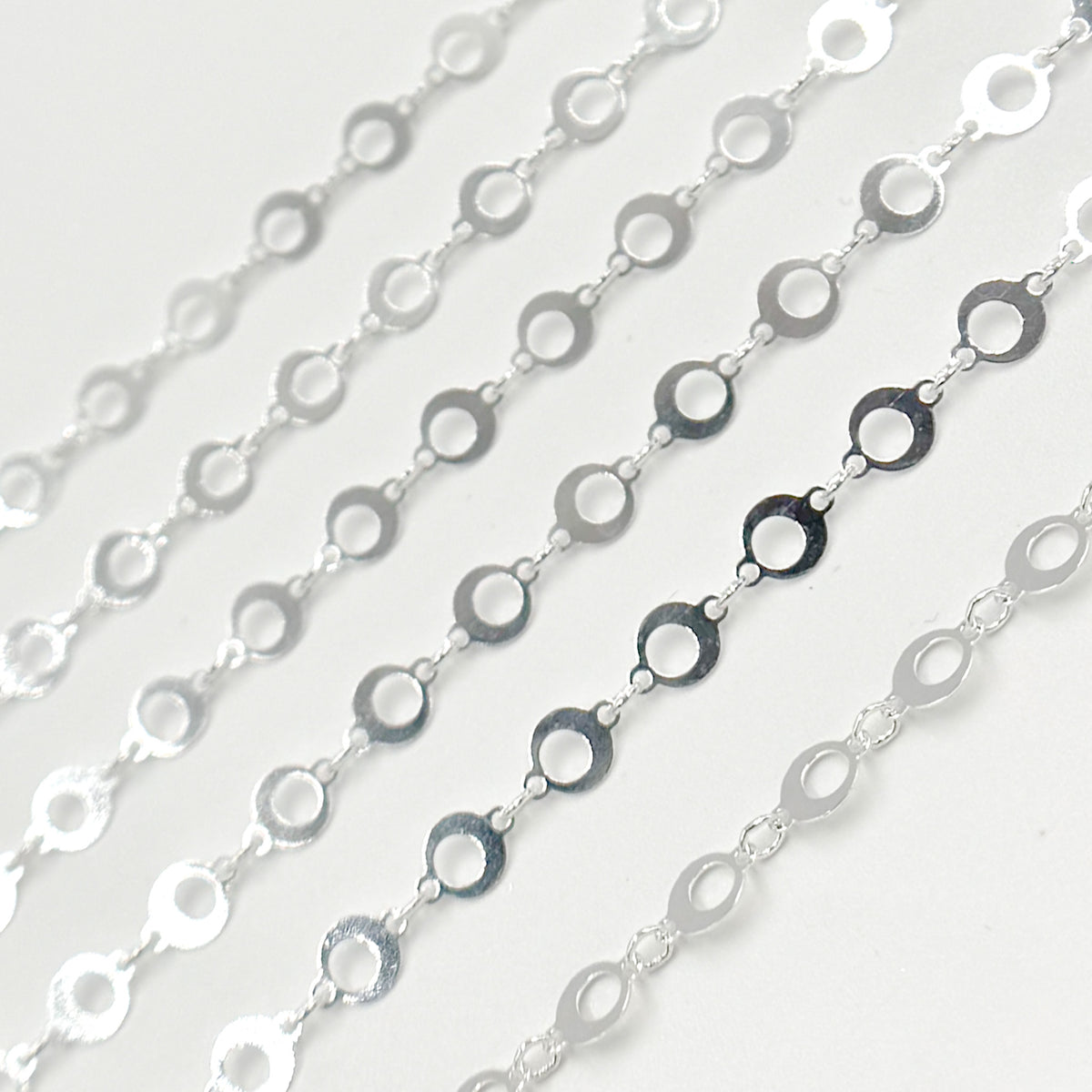 Sterling Silver Circle Link Chain