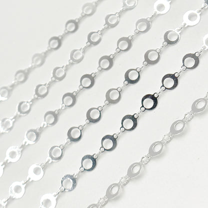 Sterling Silver Circle Link Chain