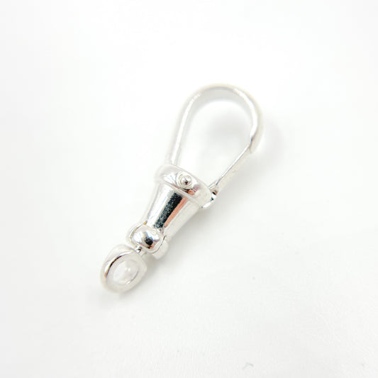 23MM White Sterling Silver Swivel Clasp