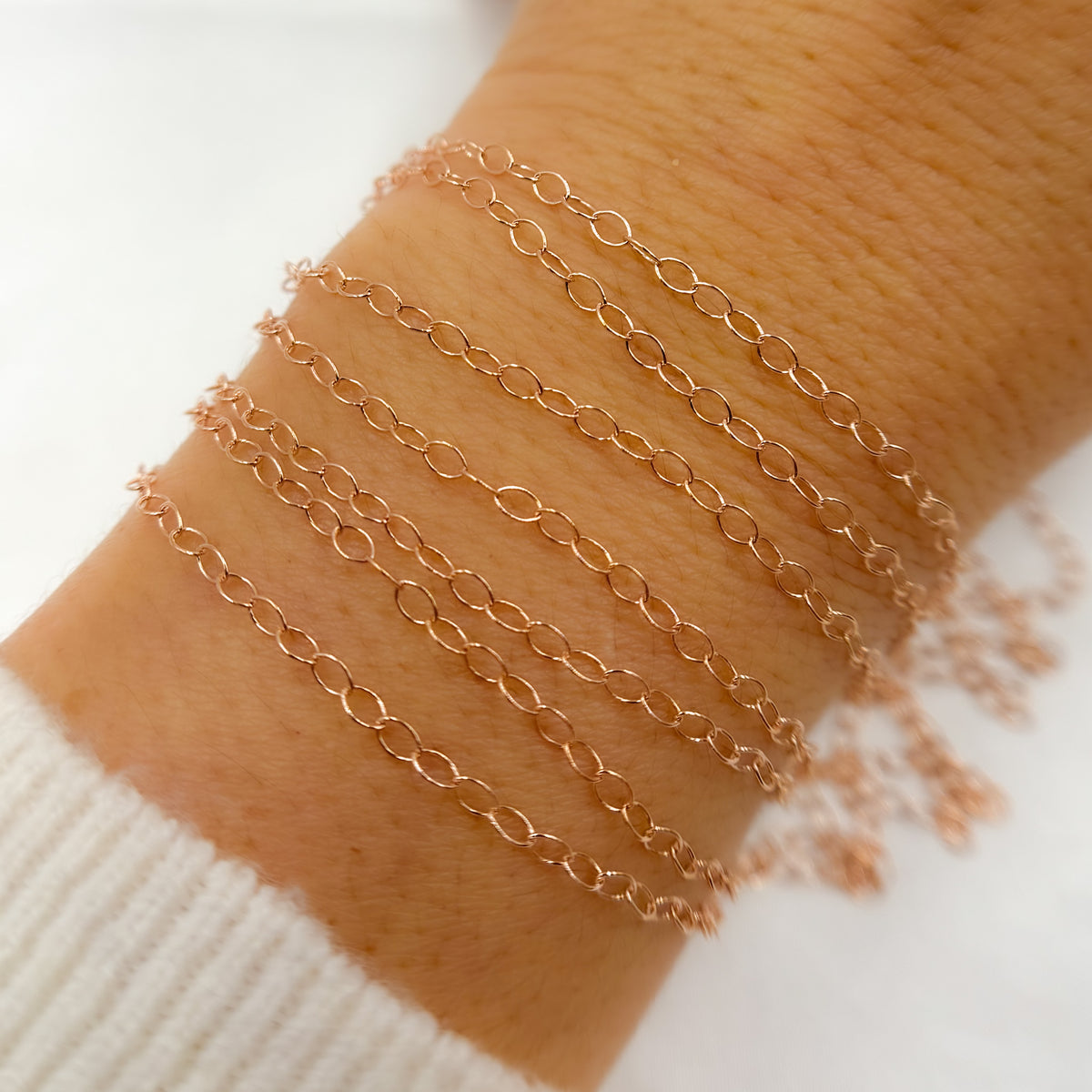 Rose Gold Filled Smooth Cable Chain