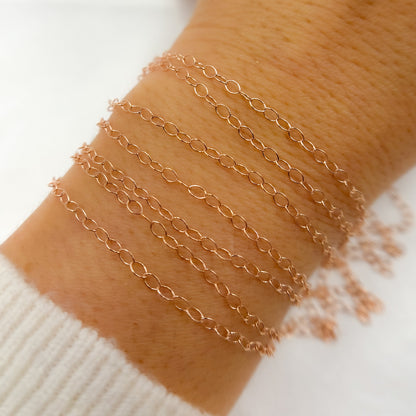 Rose Gold Filled Smooth Cable Chain