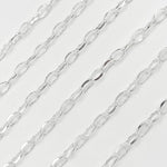 Load image into Gallery viewer, Y126DCSS. Sterling Silver Diamond Cut Oval Link Chain
