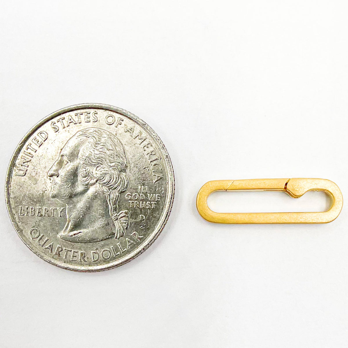 20MM Gold-Plated Matte Sterling Silver Clasp