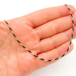 Load image into Gallery viewer, Black Rhodium Sterling Silver Snake Necklace