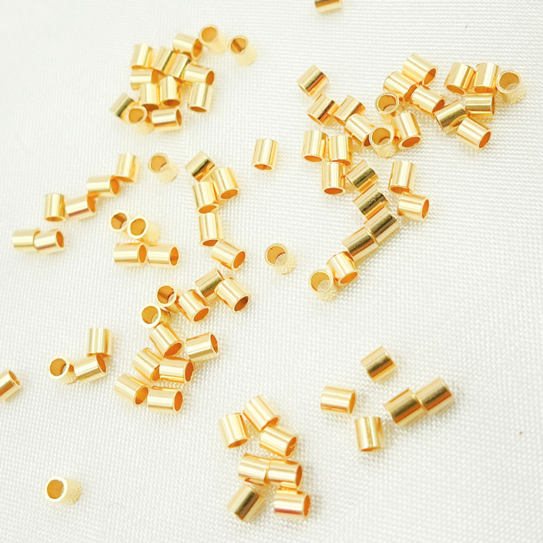 14K Gold Filled Crimp Tube 2X2mm