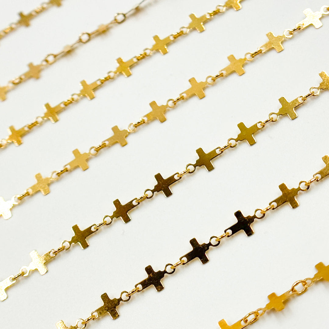 V310GF. 14K Gold-Filled Fancy Cross-Link Chain
