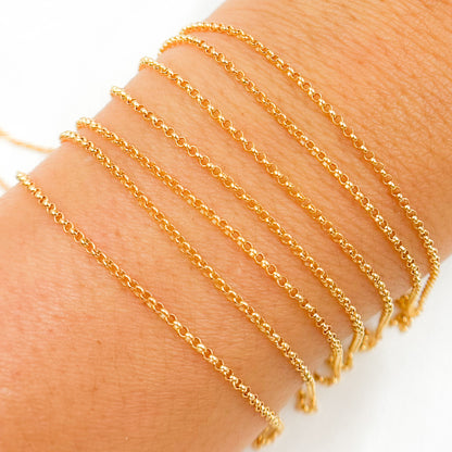 14K Gold Filled Chain Rolo Chain