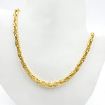Load image into Gallery viewer, TRE003. 14K Solid Gold Hollow Byzantine Necklace