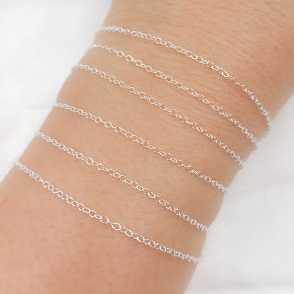 Sterling Silver Cable Link Chain