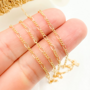 14k Gold Filled Figaro Chain