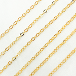 Load image into Gallery viewer, 14k Gold Filled Flat Round Link Chain. 1813FGF
