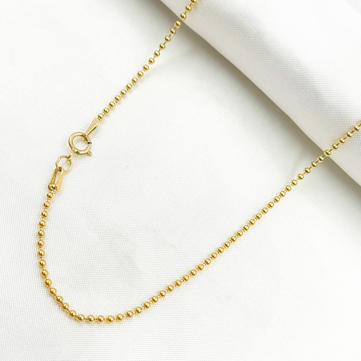 14k Gold Filled Ball Finished Necklace